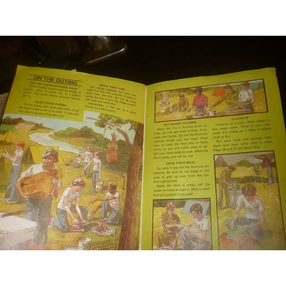 Vintage 1975 Boy Scouts‎ of America Cooking Skill Book BSA Manual 32 Pages
